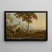 Vista de San Felice Circeo cerca de Gaeta - Joseph Wright de Derby — cuadro enmarcado en la pared