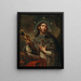 Saint Jean Népomucène - Joseph Zanusi — framed artwork on a wall