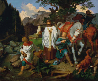 Joseph von Fhrich - Rudolf von Habsburg und der Priester.webp