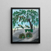 Rendez-vous galant le soir - Joséphine Joy — framed artwork on a wall