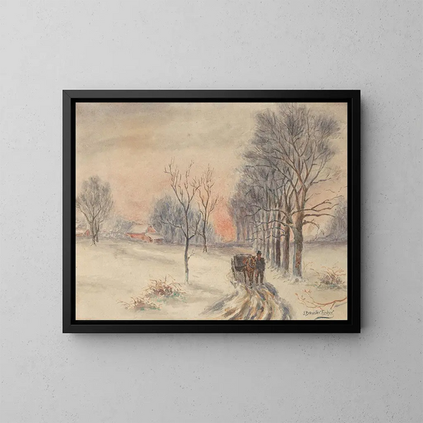 Escena en Muswell Hill - Joshua Brewster Fisher — cuadro enmarcado en la pared