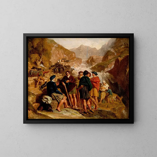 Consulta de las Tierras Altas - Joshua Cristall — cuadro enmarcado en la pared