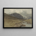 paisaje cerca de Llyn Ogwen, Caernarfonshire, Gales - Joshua Cristall — cuadro enmarcado en la pared