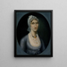 Retrato de la Sra. Barbara Baker Murphy - Joshua Johnson — cuadro enmarcado en la pared