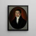 Retrato del capitán de navío John Murphy - Joshua Johnson — cuadro enmarcado en la pared