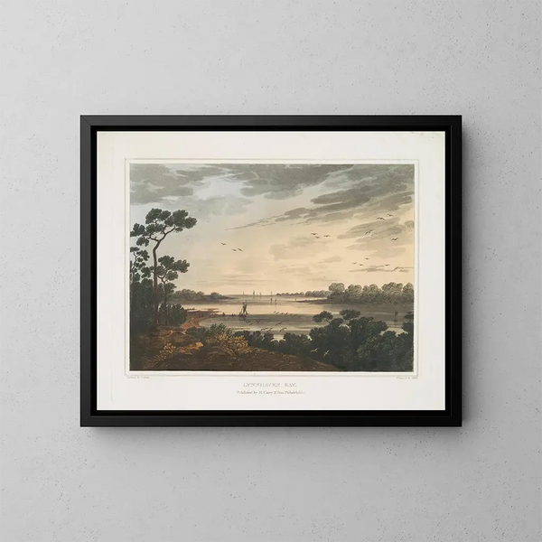 Bahía de Lynnhaven, Virginia - Joshua Shaw — cuadro enmarcado en la pared