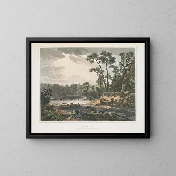 Cove aux huîtres, Virginie - Joshua Shaw — cuadro enmarcado en la pared