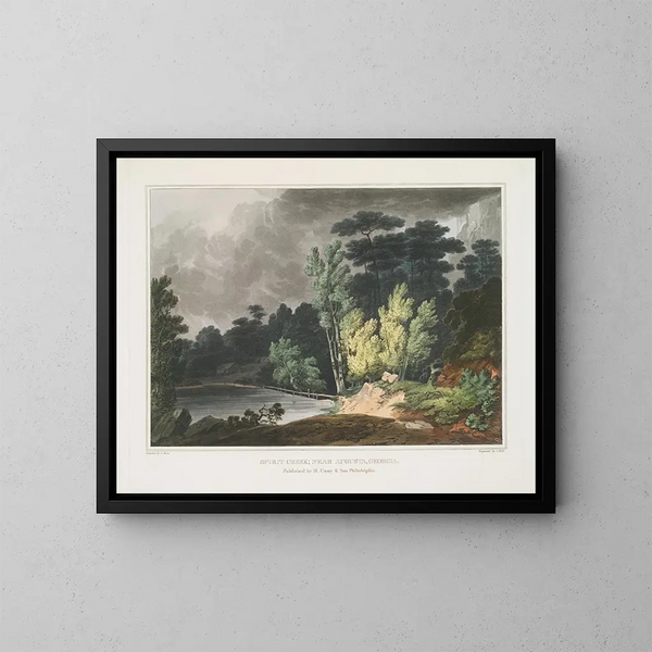 Arroyo Espíritu cerca de Augusta, Georgia - Joshua Shaw — cuadro enmarcado en la pared