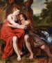 Venus y Adonis - Josse De Pape — vista de la obra