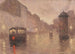 a street in Budapest under the rain - József Kerekes — artwork view
