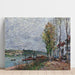 Reproducción del cuadro Día de niebla en Saint-Mammès - Alfred Sisley