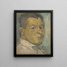 Retrato de un hombre - József Árpád Murmann — cuadro enmarcado en la pared