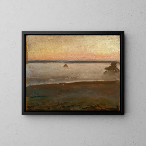 Brumas matinales - Józef Chełmoński — cuadro enmarcado en la pared