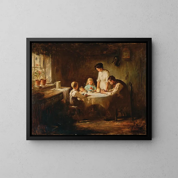 Bénédiction de la table - Jozef Israëls | Cuadro — cuadro enmarcado en la pared