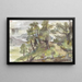 Landscape of Wooded Hills - Jozef Israëls — framed artwork on a wall