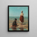 Los niños del mar - Jozef Israëls — cuadro enmarcado en la pared