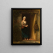 Ida, the fisherman's daughter at the door - Jozef Israëls — framed artwork on a wall
