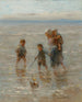 Niños del mar Niños jugando en las olas - Jozef Israëls — vista de la obra
