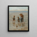 Niños del mar Niños jugando en las olas - Jozef Israëls — cuadro enmarcado en la pared