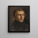 Retrato de un joven - Jozef Israëls — cuadro enmarcado en la pared