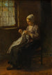 La joven costurera - Jozef Israëls — vista de la obra