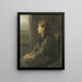 Mujer en la ventana - Jozef Israëls — cuadro enmarcado en la pared