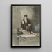 Young Fisher Sitting at His Meal - Jozef Israëls — framed artwork on a wall