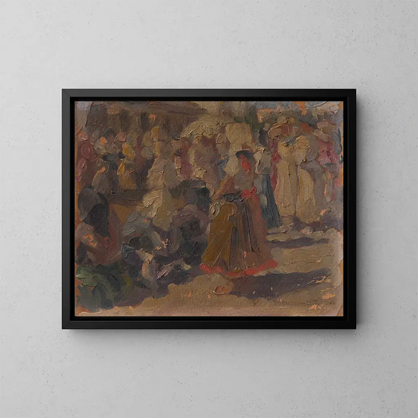 Una estudio justo - Jozef Teodor Mousson — cuadro enmarcado en la pared