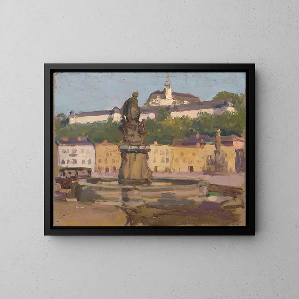 Fulnek - Jozef Teodor Mousson — cuadro enmarcado en la pared