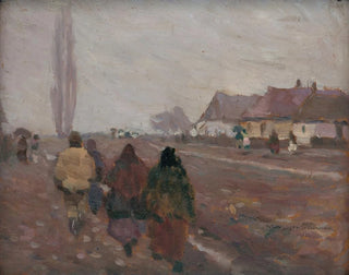 Jozef Teodor Mousson - On the Road from the Michalovice Market.webp