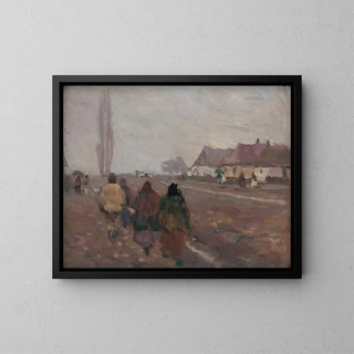 Jozef Teodor Mousson - On the Road from the Michalovice Market.webp