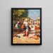 Market of Pottery - Jozef Teodor Mousson — framed artwork on a wall