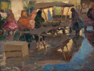 Jozef Teodor Mousson - Study from a Marketplace.webp