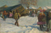 En invierno en el pueblo - Jozef Teodor Mousson — vista de la obra