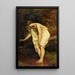 Idilio - Jozef Van Lerius — cuadro enmarcado en la pared