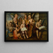 L'Enfant Jesús con músicos angélicos - Juan Correa — cuadro enmarcado en la pared