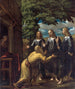 Abraham y los tres ángeles - Juan Fernández de Navarrete — vista de la obra