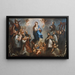 L'Immaculée Conception avec des jésuites - Juan Francisco de Aguilera — framed artwork on a wall