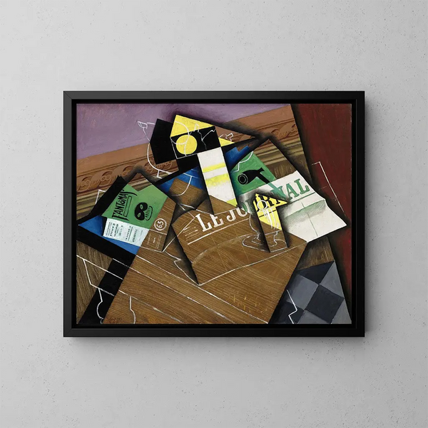 Fantômas - Juan Gris — cuadro enmarcado en la pared