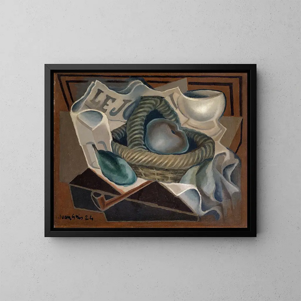 El Cesto - Juan Gris — cuadro enmarcado en la pared