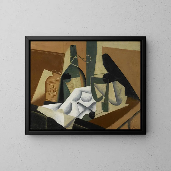 La nappe blanche - Juan Gris — cuadro enmarcado en la pared