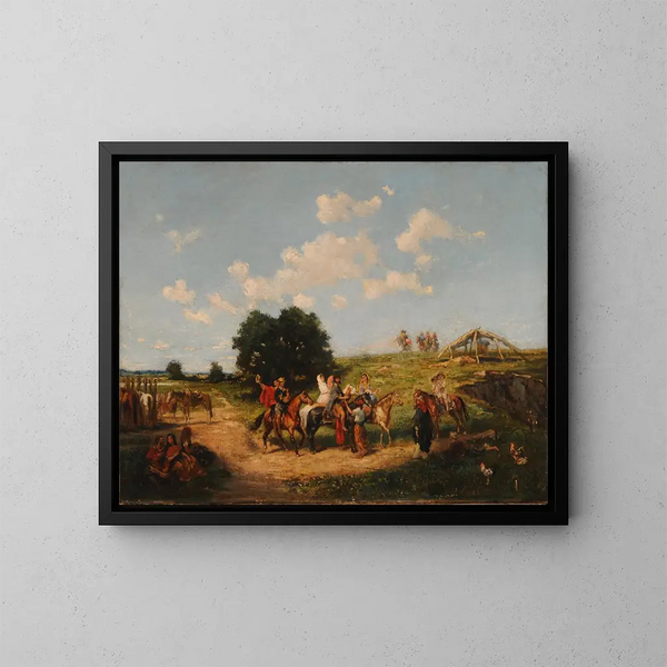 Camino hacia - Juan León Pallière — cuadro enmarcado en la pared