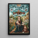 Virgin and Child with the Little Saint John - Juan de Borgoña — framed artwork on a wall