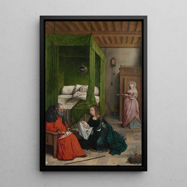 Juan de Flandes - The Birth and Naming of John the Baptist.webp