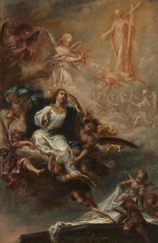 Juan de Valds Leal - Study for The Assumption of the Virgin for San Augustn Seville.webp