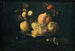 Naturaleza muerta con frutas y jilguero - Juan de Zurbarán — vista de la obra