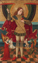 San Miguel pesando las almas - Juan de la Abadía — vista de la obra