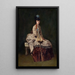 a seated woman - Jules-Adolphe Goupil — framed artwork on a wall