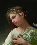 Girl with a bouquet of daisies - Jules-Cyrille Cavé — artwork view