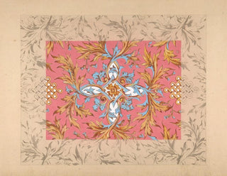 JulesEdmondCharles Lachaise - Design for a ceiling with floral design.webp